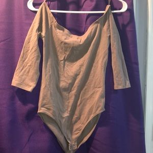 Off the shoulder body suit